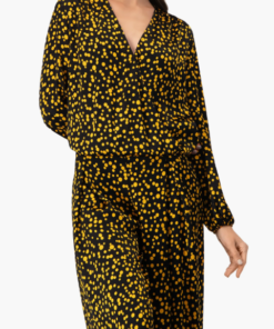 Polka Dot Straight Blouse